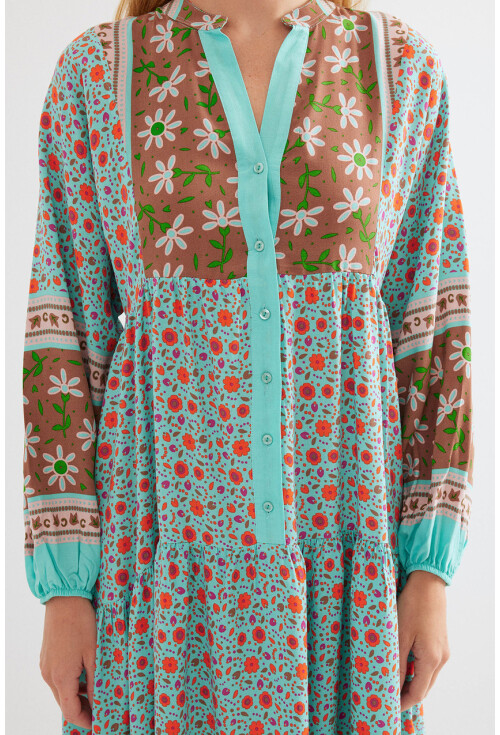 2423 Authentic Patterned Dress