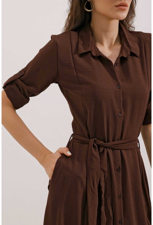 2442 Shirt Dress With Belt