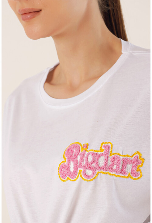 4312 Embroidered Oversized T-Shirt