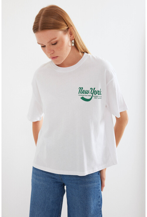 4318 Printed Basic T-Shirt