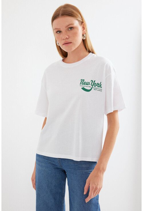 4318 Printed Basic T-Shirt