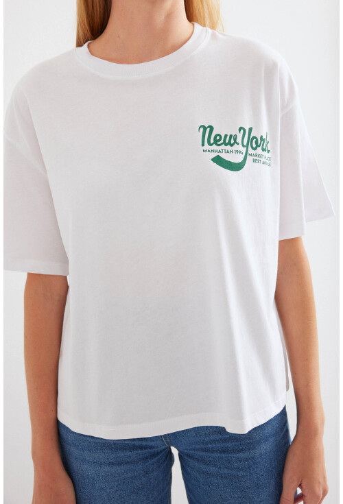 4318 Printed Basic T-Shirt