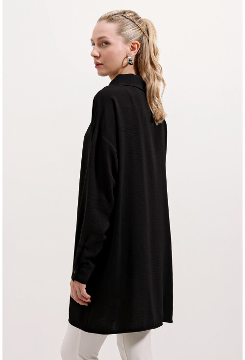 5917 Zippered Oversized Tunic