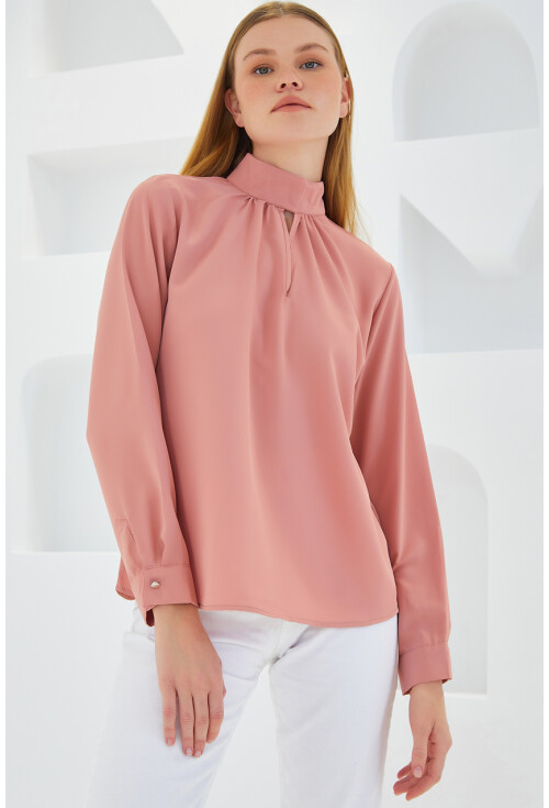 0418 Pencere Detaylı Bluz
