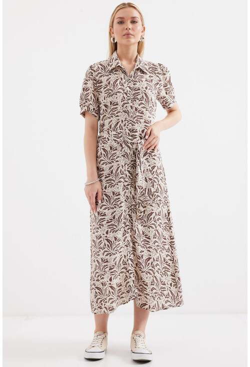 2213 Short Sleeve Viscose Dress