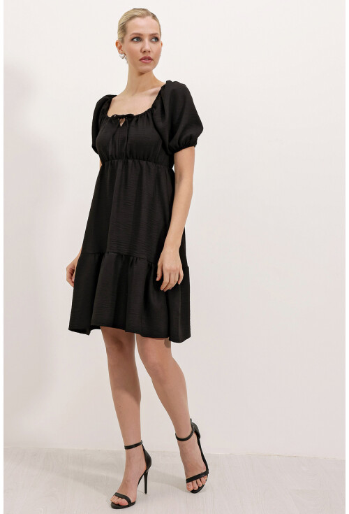 2351 Kloş Poplin Elbise