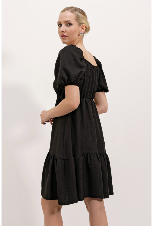 2351 Kloş Poplin Elbise