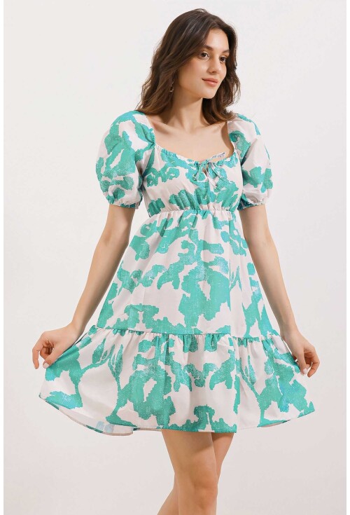 2351 Flared Poplin Dress