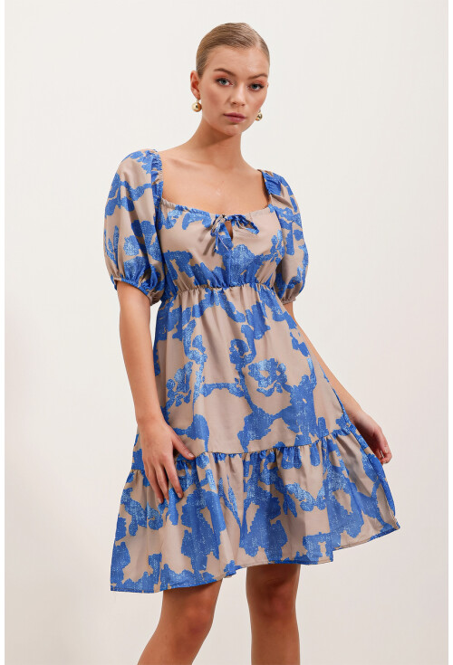 2351 Flared Poplin Dress