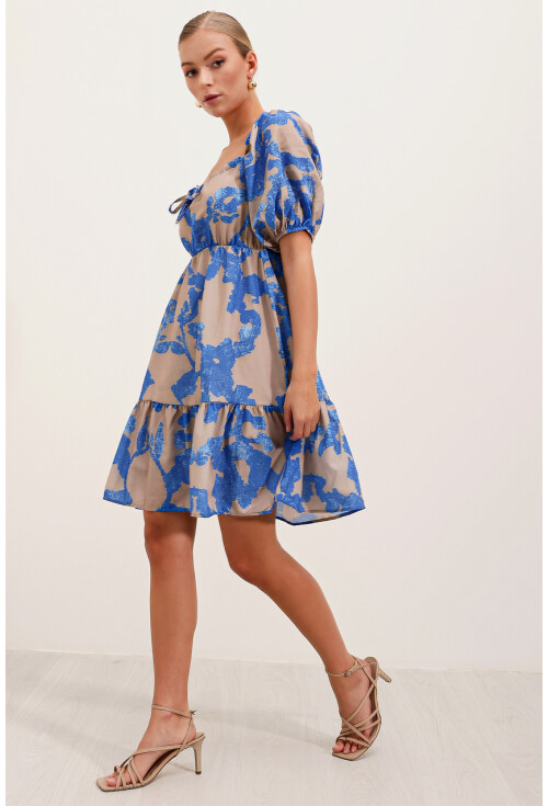 2351 Flared Poplin Dress
