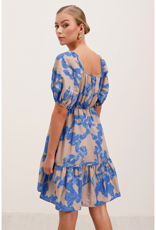 2351 Flared Poplin Dress