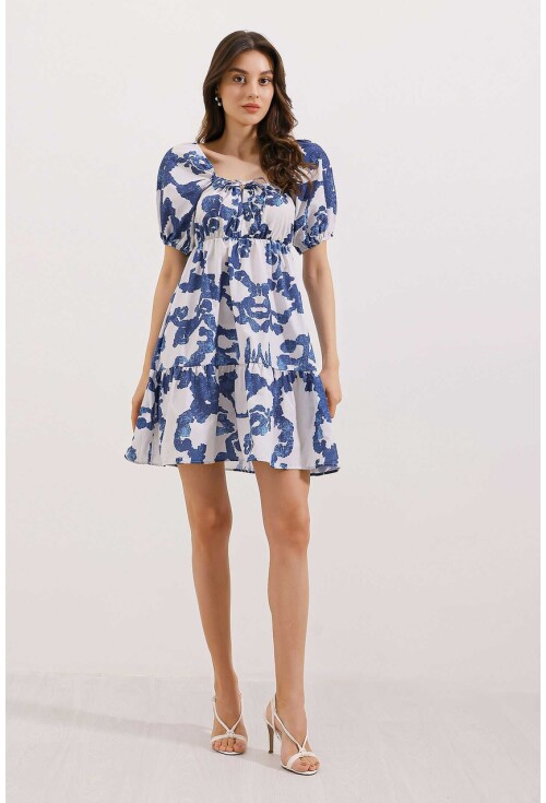 2351 Kloş Poplin Elbise