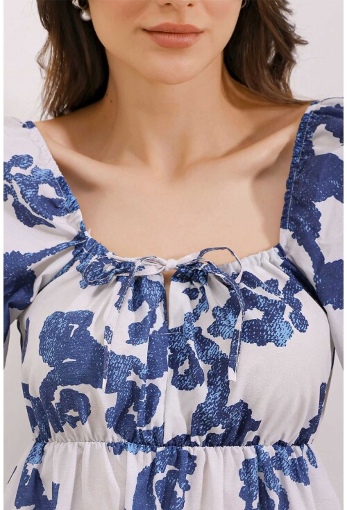 2351 Kloş Poplin Elbise