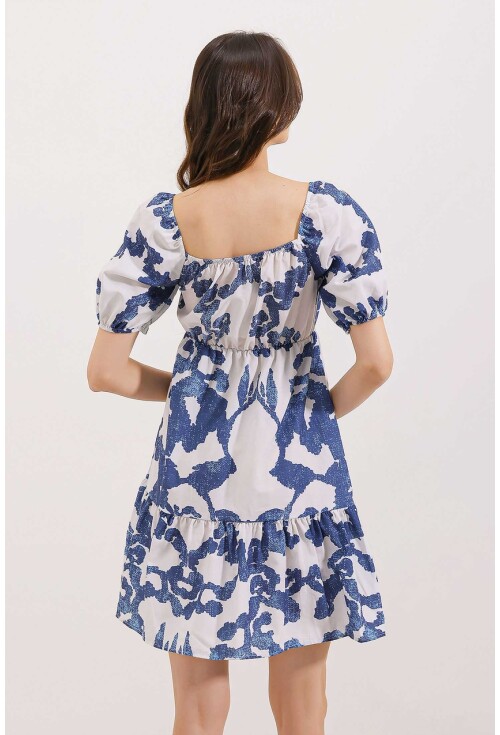 2351 Kloş Poplin Elbise