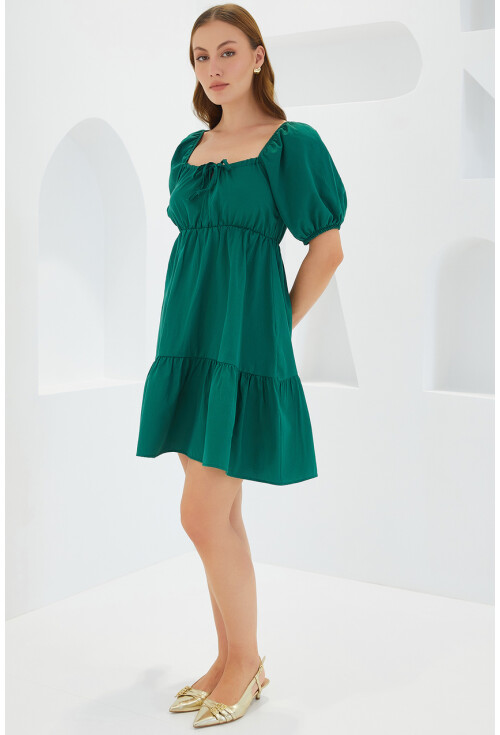 2351 Flared Poplin Dress