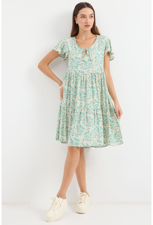 2352 V-Neck Short Dress