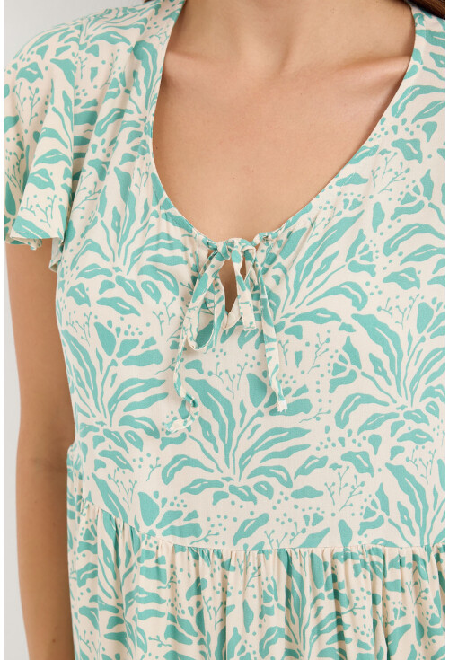 2352 V-Neck Short Dress