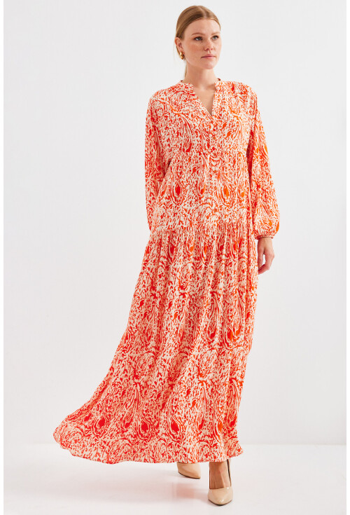 2423 Authentic Patterned Dress