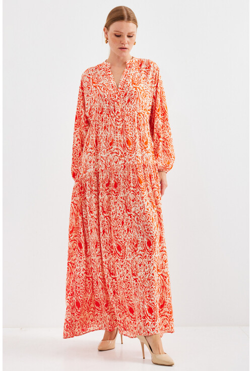 2423 Authentic Patterned Dress