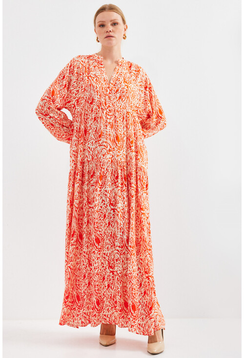 2423 Authentic Patterned Dress
