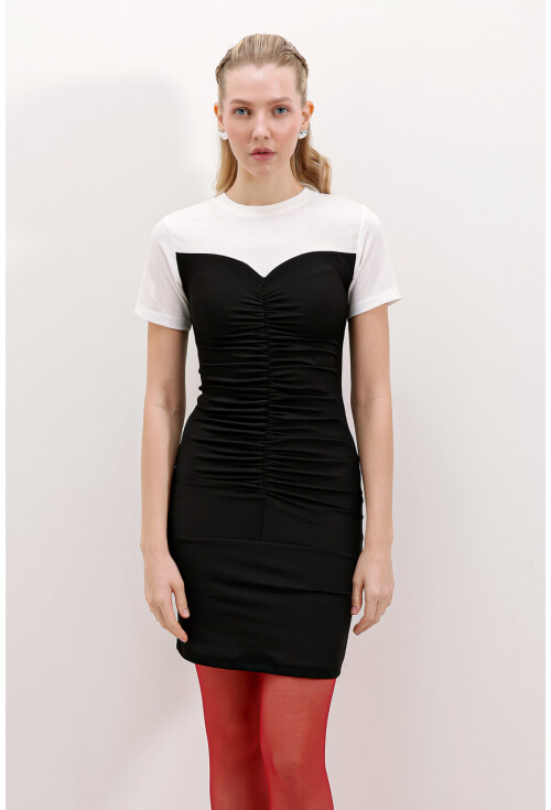 2472 Ruched Mini Dress