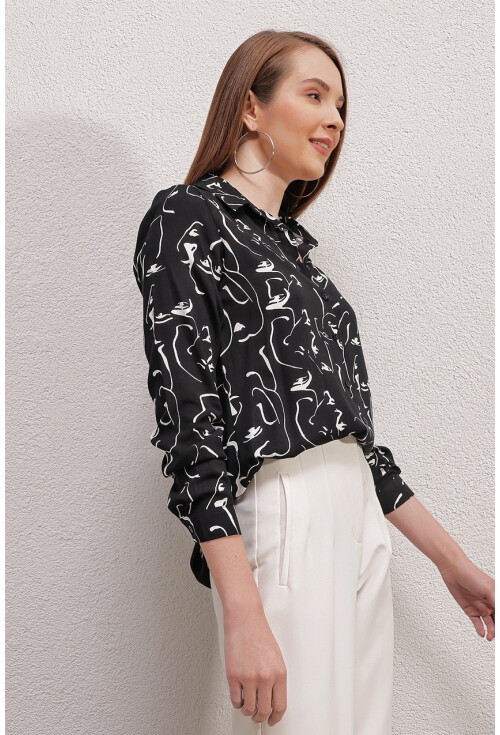 3721 Graphic Patterned Shirt