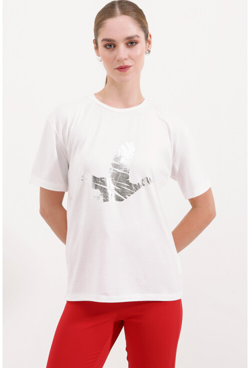 4317 Crew Neck Printed T-Shirt