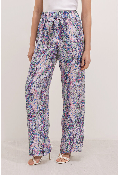 6523 Desenli Bol Paça Pantolon