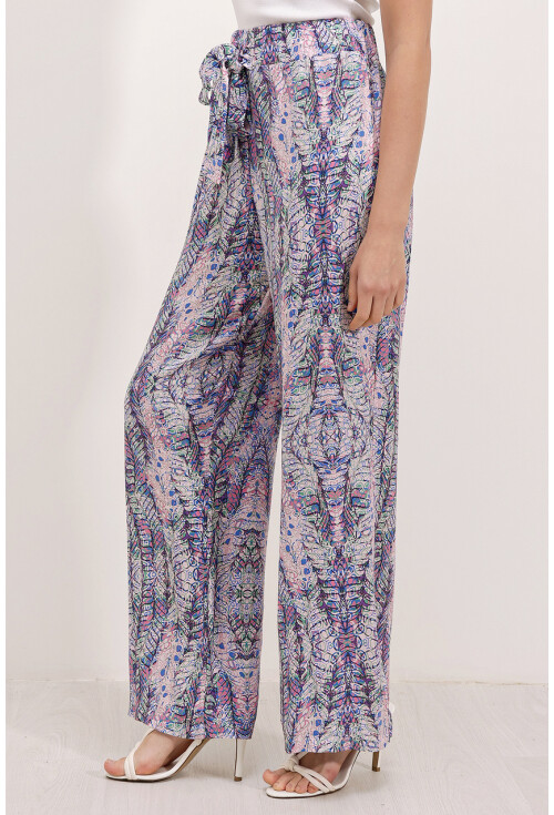 6523 Desenli Bol Paça Pantolon