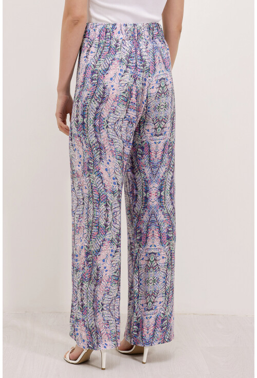 6523 Desenli Bol Paça Pantolon