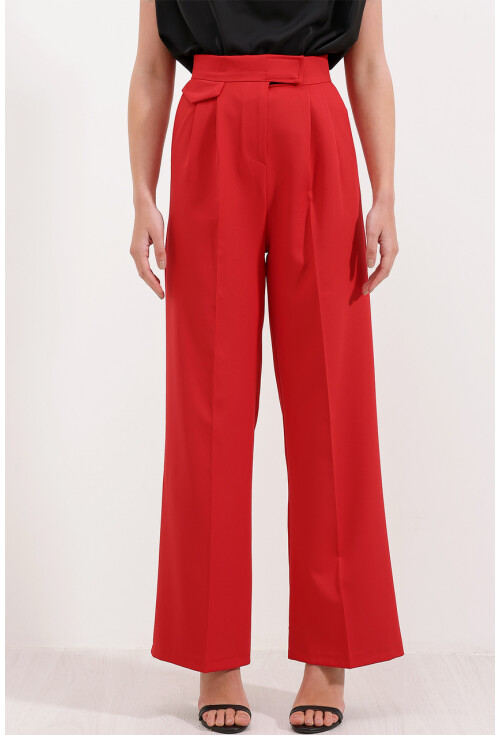 6645 High-Waist Velcro Palazzo Pants