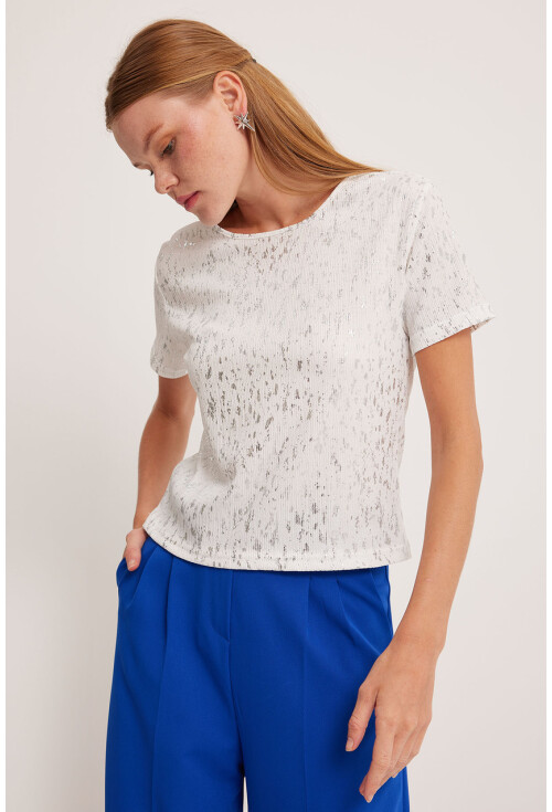 909 Womens Foil Basic T-Shirt