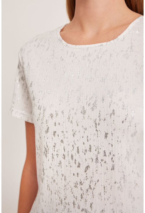 909 Womens Foil Basic T-Shirt