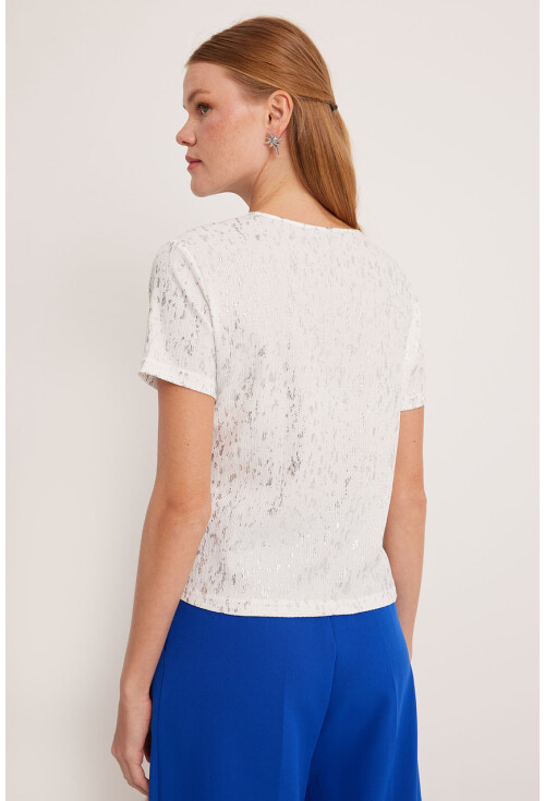 909 Womens Foil Basic T-Shirt