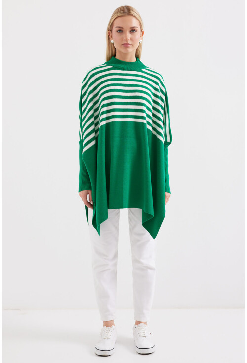 15783 Split Poncho Sweater