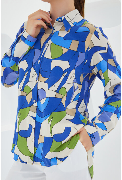 3721 Graphic Patterned Shirt