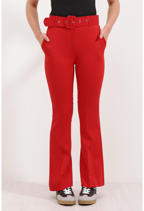 6649 Flared Belted Pants