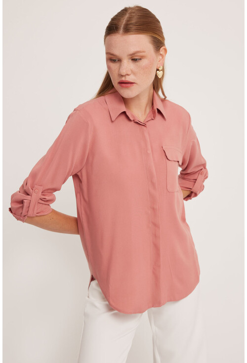 Womens Pocket Detailed Shirt 20234
