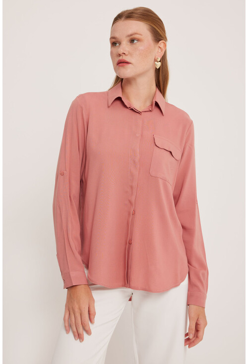Womens Pocket Detailed Shirt 20234