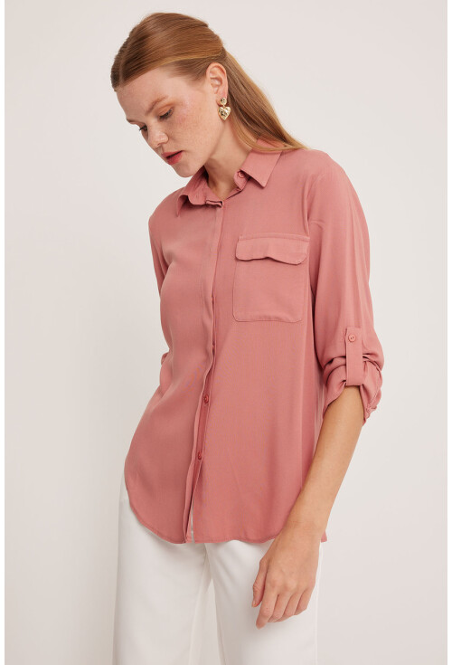 Womens Pocket Detailed Shirt 20234