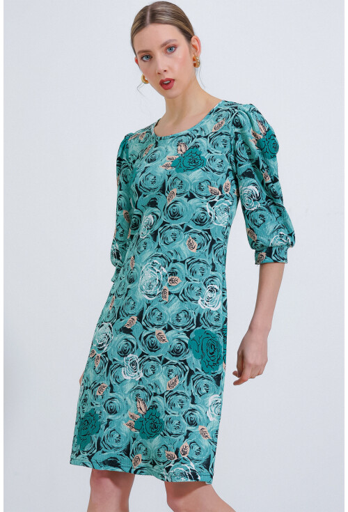 2477 Patterned Knit Dress