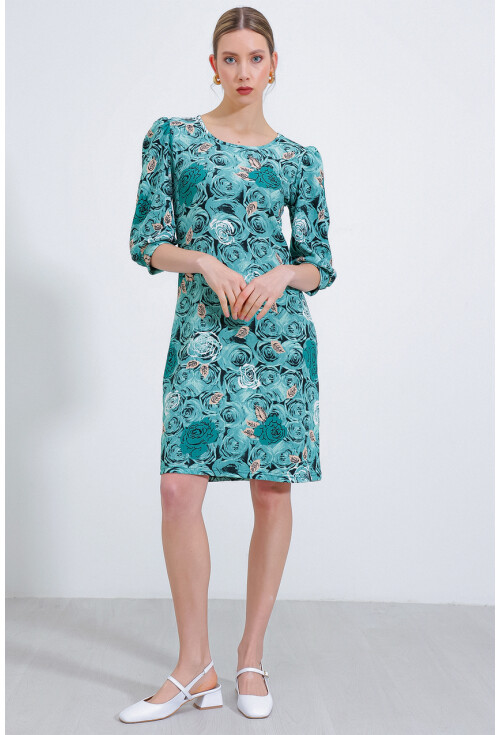 2477 Patterned Knit Dress