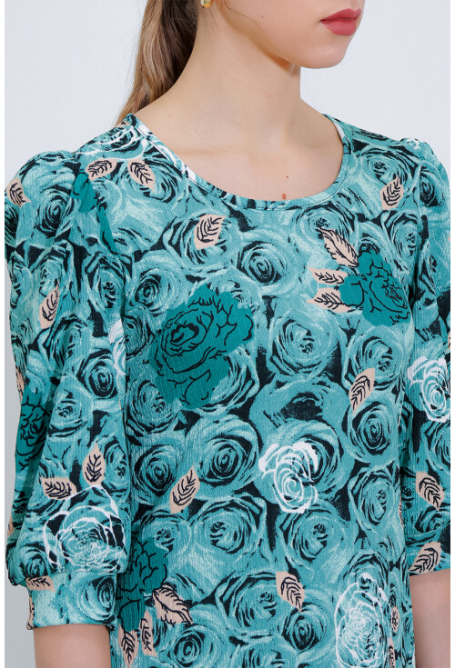 2477 Patterned Knit Dress