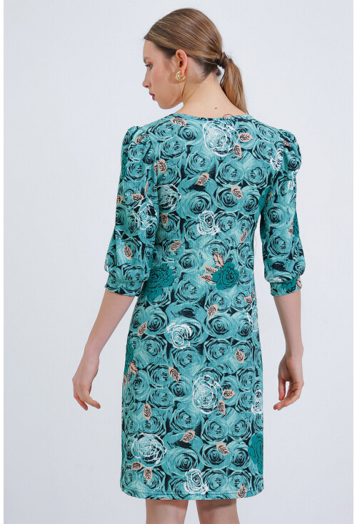 2477 Patterned Knit Dress