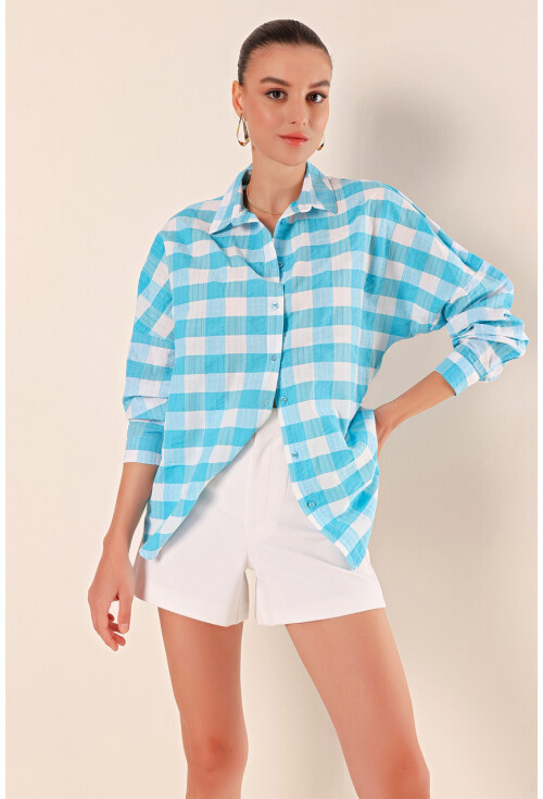 3900 Oversized Long Basic Shirt