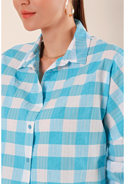 3900 Oversized Long Basic Shirt