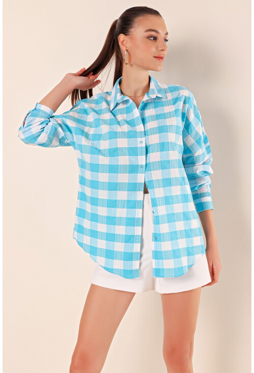 3900 Oversized Long Basic Shirt