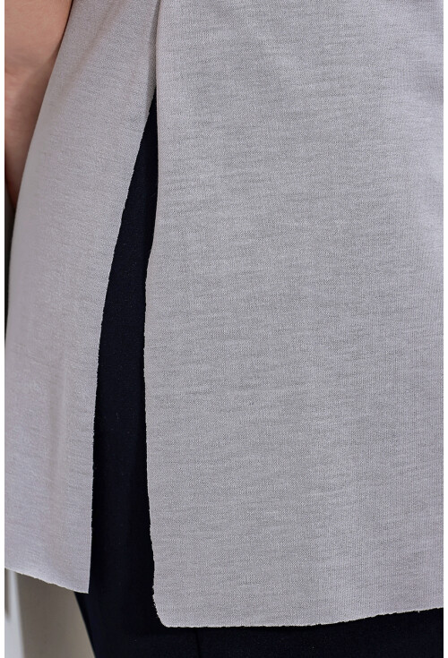 4123 Yırtmaçlı Oversize Tişört