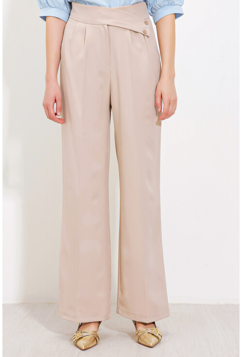 6646 High-Waist Palazzo Pants