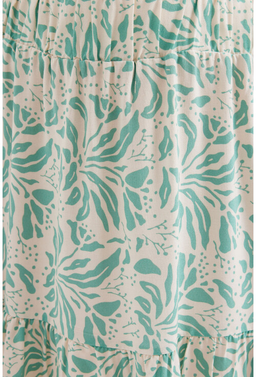 1884 Patterned Viscose Mini Skirt
